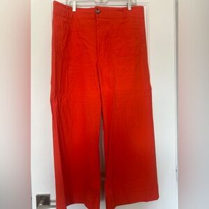 Anthropologie Colette Magic Fabric Wide-Leg Trousers Size 34